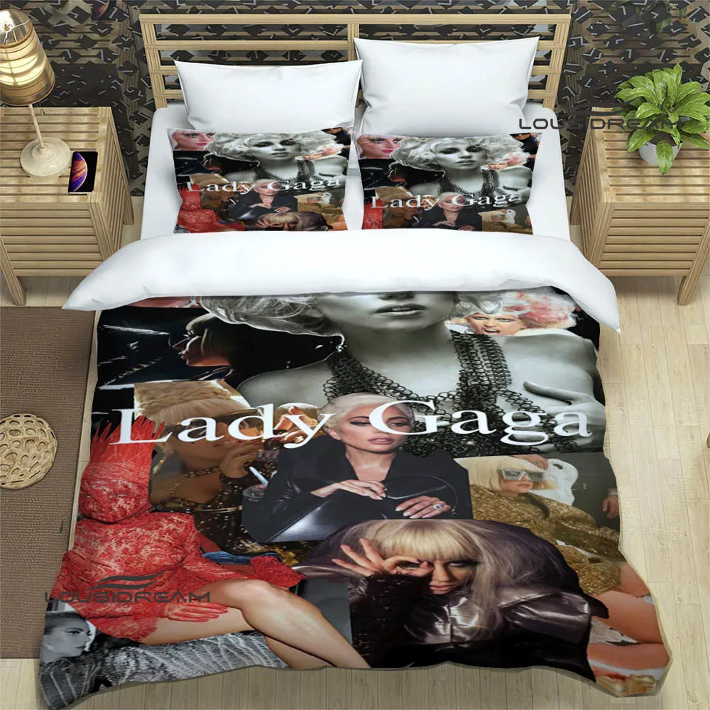

Комплект постельного белья Star Lady-Gaga с принтом, изысканные комплекты постельного белья, пододеяльник, набор постельного белья, роскошный подарок на день рождения
