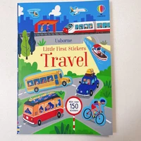 Toddler Reusable Sticker Travel/Animals Books Cartoon DIY Educational Preschool Cognition Learning Toys for Child Age 3-8 Gifts 1