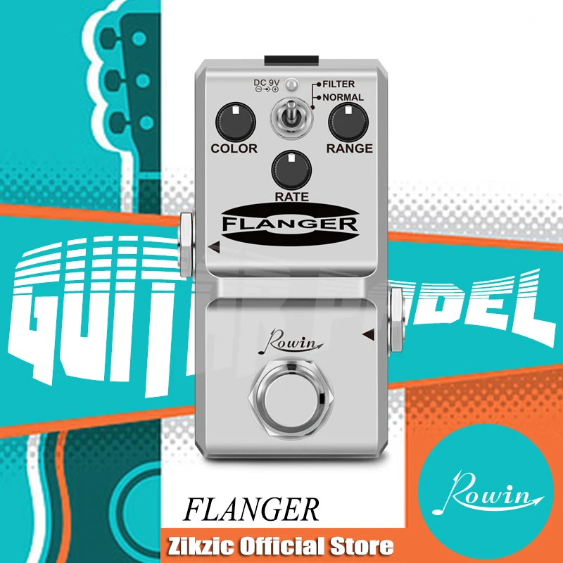 Rowin LN-312 FLANGER Guitar Effect Pedal Ture Bypass Pure