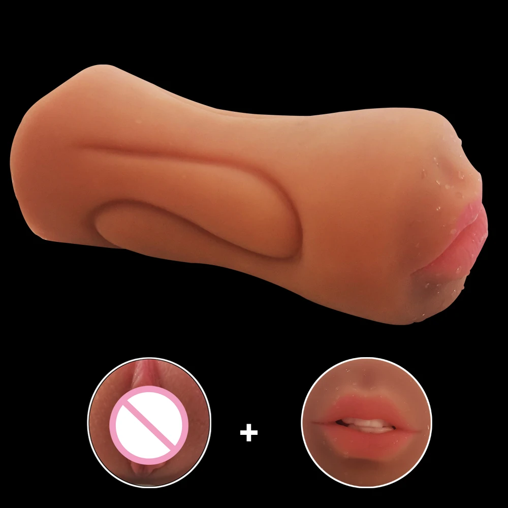 3 in 1 Male Masturbator Realistic Vagina Anal Mouth Real Deep Pussy Throat Sex Toys for Men Vaginal Oral Masturbation Cup 18