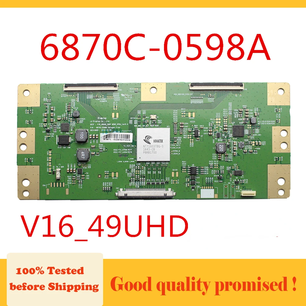 

Tcon Board 6870C-0598A 43 49 55 Inch TV V16_49UHD TV Board Original Logic Board T-con 6870C 0598A T Con Board