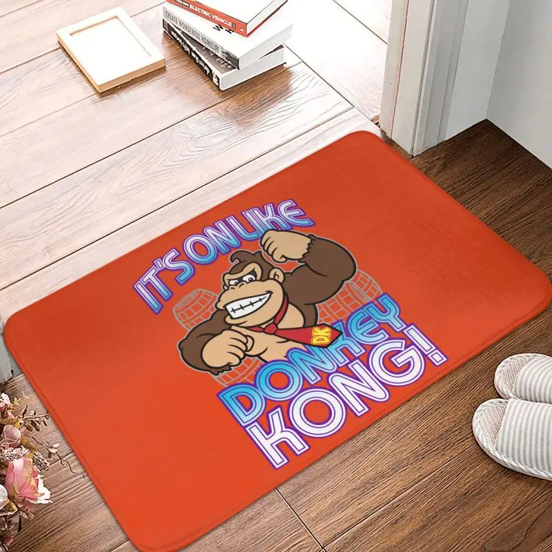 Video Game Gorilla Front Door Floor Entrance Mats Outdoor Arcade