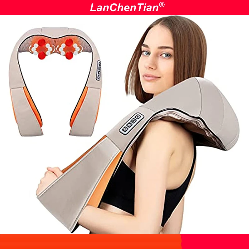 Shawl Shiatsu Back Neck Shoulder Body Massager Shape Electrical