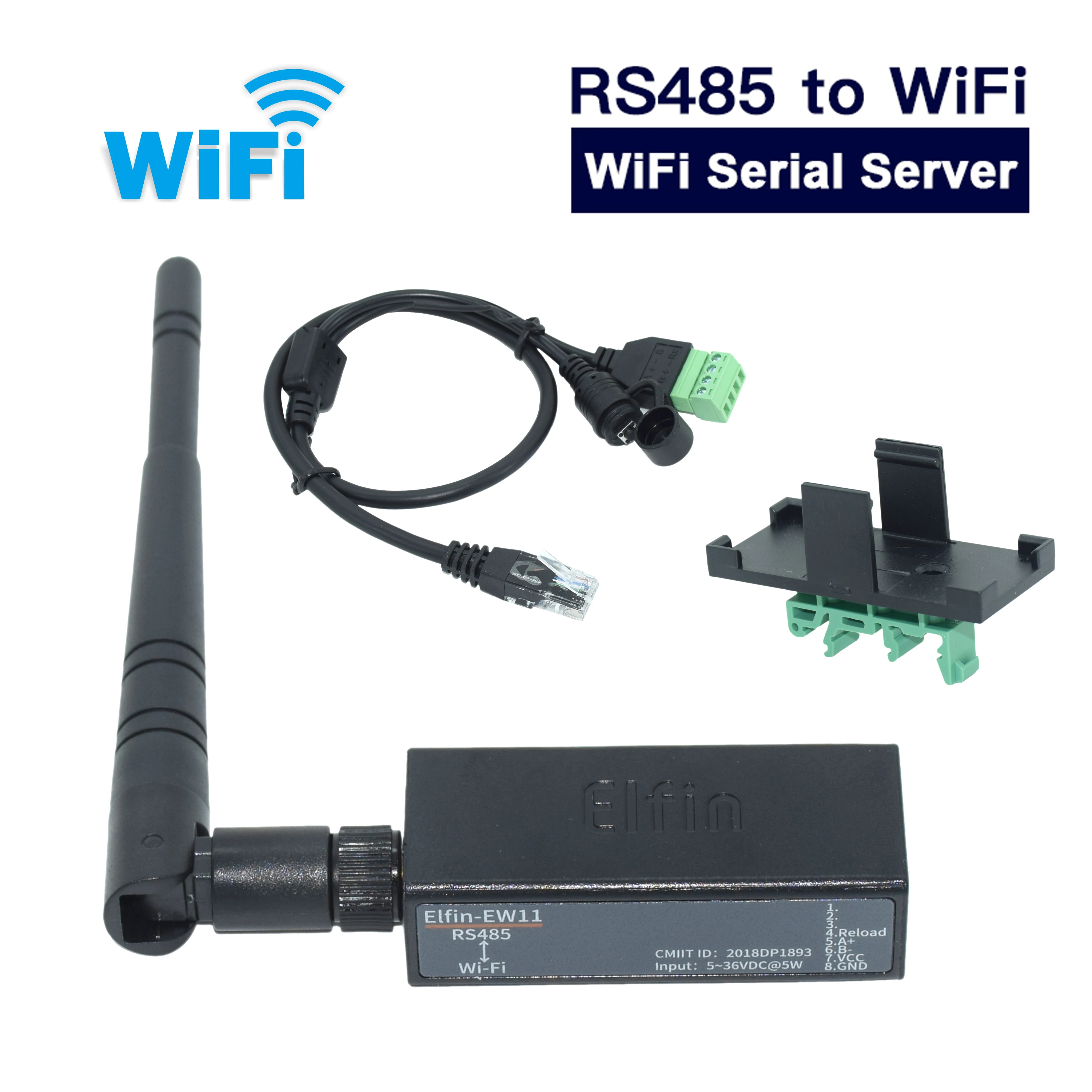 แปลงสัญญาณ ModbusTCP RS485 WIFI พร้อม Web Server
