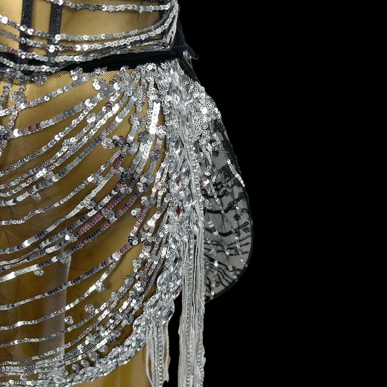 Women Sexy Sheer Mesh Tube Party Dress Sparkly Rhinestones Sequins 2PCS Set  Dress Birthday Party Evening Dress Photo Shoot Wear - AliExpress 200000532