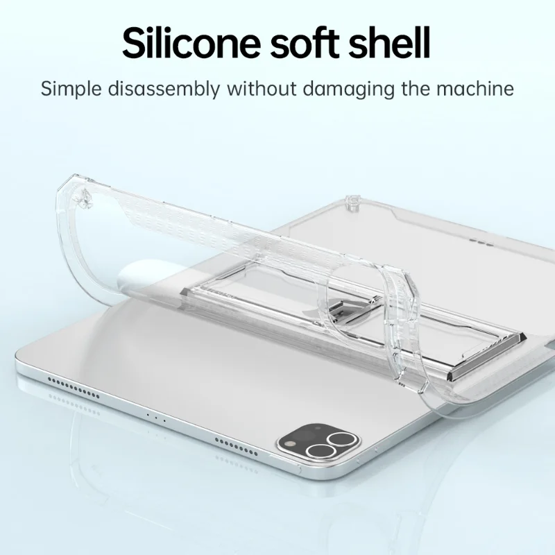 For iPad Case 2022 Pro 11 10th Generation 10.9 Air 5 4 10.2 7/9th 2021 Mini 6 10.5 2018 9.7 5th 6th 12 9 Transparent Cover Funda 4