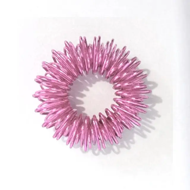 Compact Premium Acupressure Ring Springs Steel Anti Stress Rings Mini φ2.5cm Stress Ring Relaxation Fingers 3