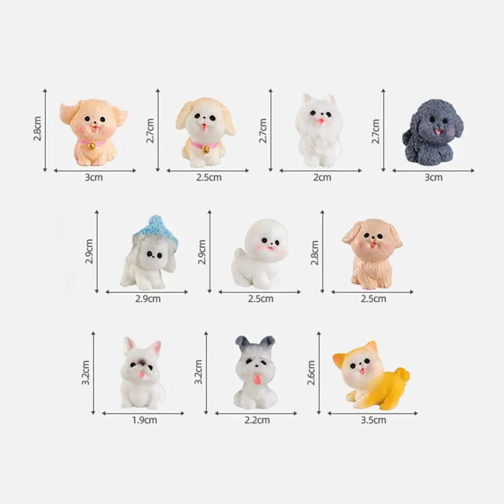 Charming Puppy Miniature Sculpture - Adorable Animal Ornament and Desk Accessory