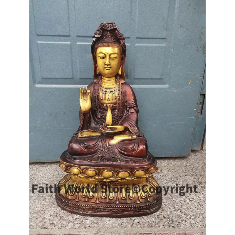 

58CM large Asia Buddhism home temple alter good bronze godness Guan yin bodhisattva Buddha statue bless Safety Health luck