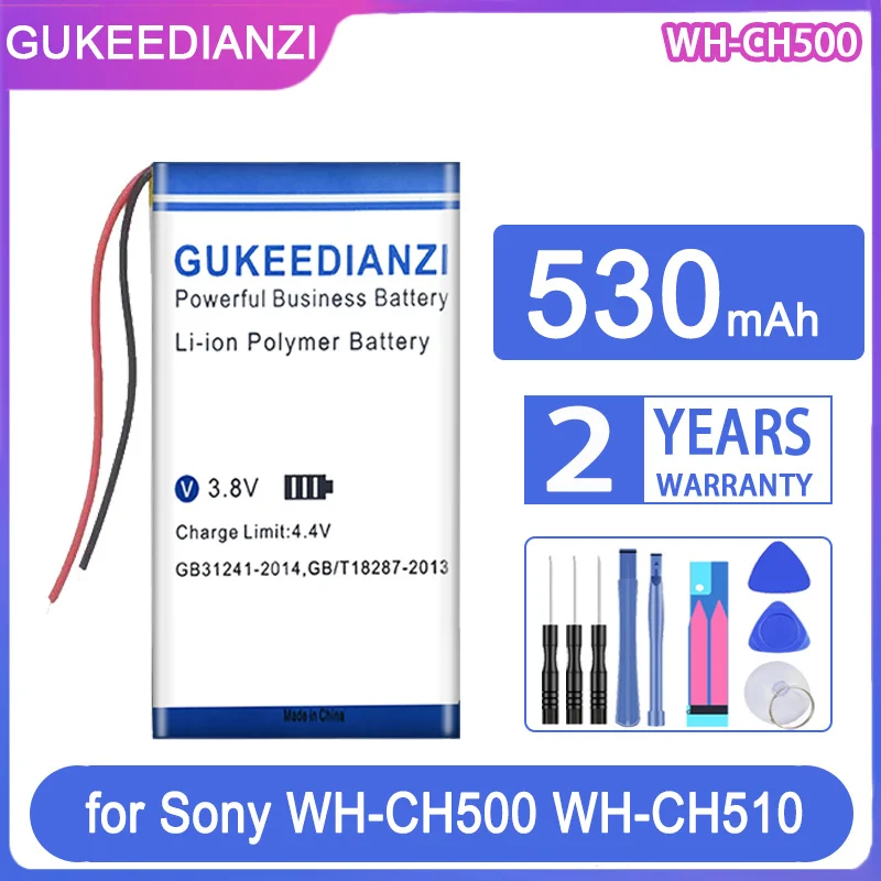 Gukeedianzi Batteria Di Ricambio 530Mah Per Sony Wh-Ch500 Wh-Ch510 Wf-H800 Wf-Xb700