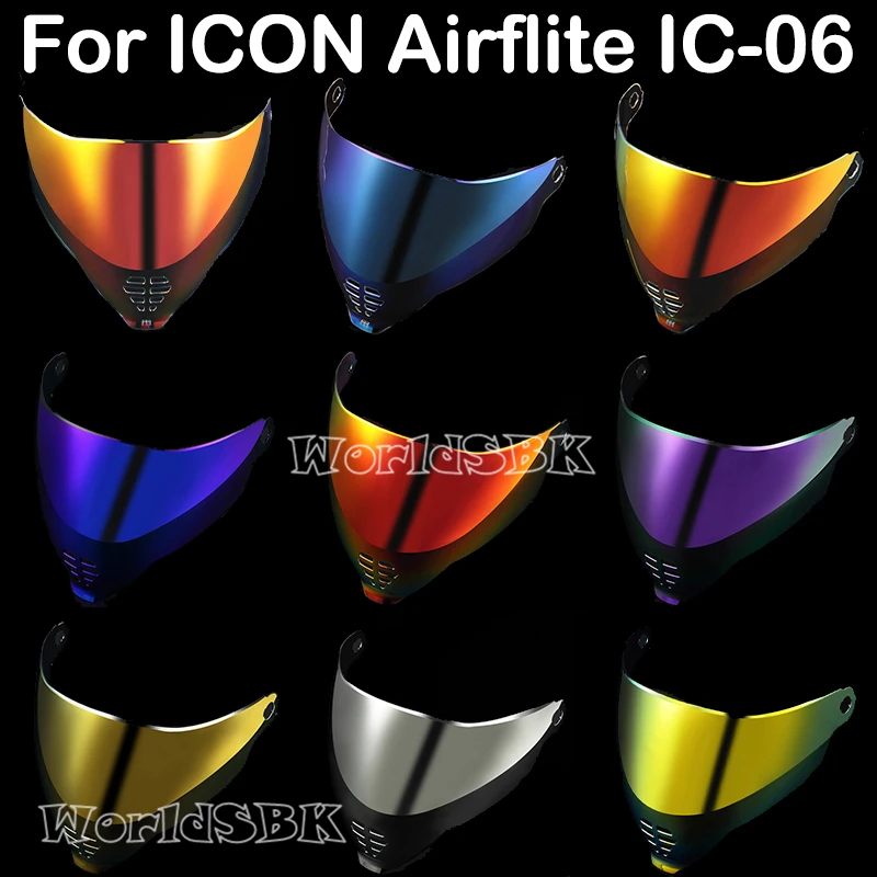 Moto Icon Airflite Visor Shield Fliteshield Mirror Airflite Face Shield Visiera Di Ricambio Per I Caschi Airflite.