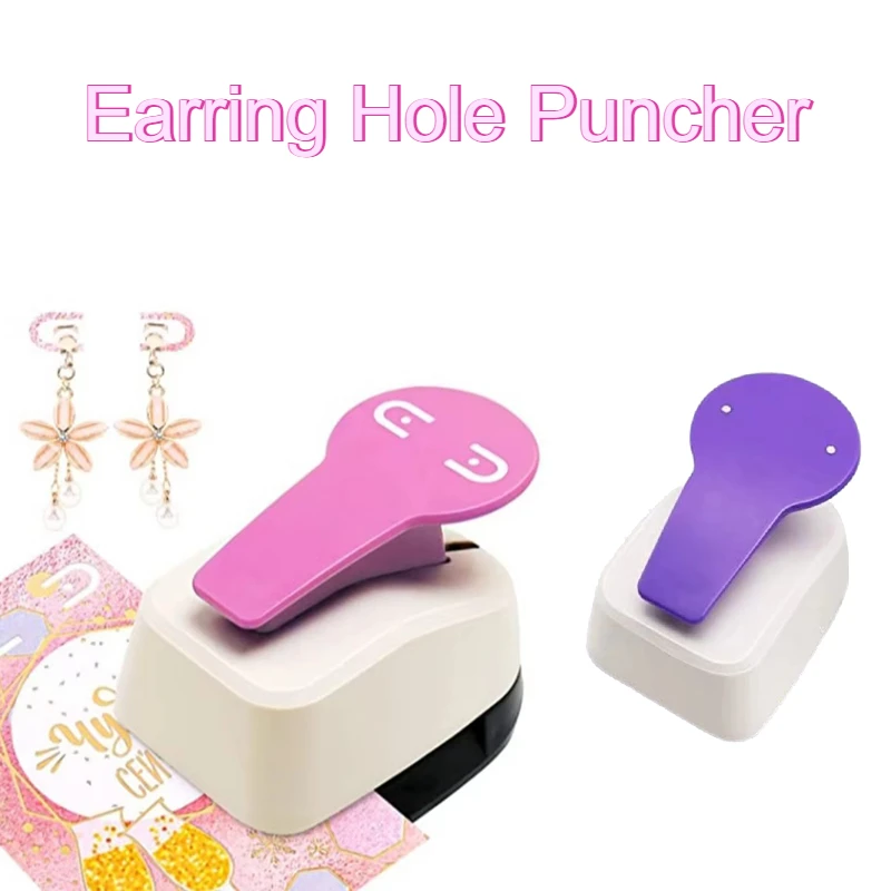 diy Earring Hole Puncher Earring Card Hole Punch Scrapbooking Paper Punch Card Puncher DIY Punching Machine