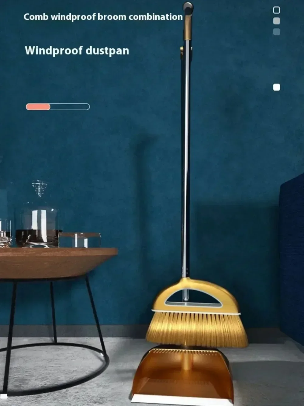 Description Picture 6 of itemPlastic Broom and Dustpan Set Removable Combination Home Floor Cleaner Kit Sweeper Wiper Cleaning Tools Household Accessories