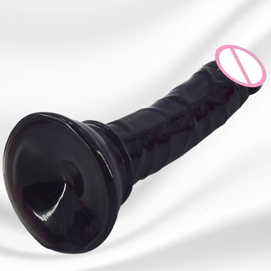 LUUK Mini Dildo Rubber Dick Realistic Blood Vessel Imitation Penis Imitator for Man Woman No Vibrator Masturbation Adult Toys