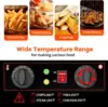 10.6QT/10L Electric Deep Fryer w/Basket & Lid, Stainless Steel Countertop Fryers, 3000W Single Tank Frying Machine w/Adjustable 6