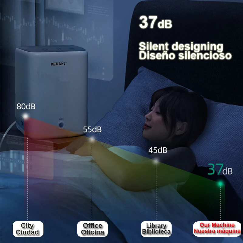 Oxygen Concentrator Home Use 90% Purity Small Nebulizer Generator Machine RS-02
