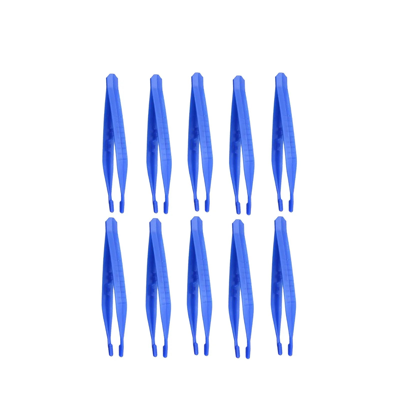 Plastic Tweezers 1/10pc Disposable Hygienic Small Craft Tweezers