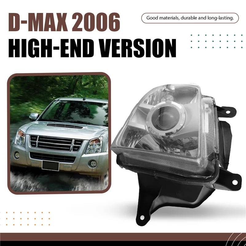A65X-Car 전조등 헤드 라이트 회전 신호 램프 Isuzu D-MAX 2006 높은 구성 용 주간 주행 등