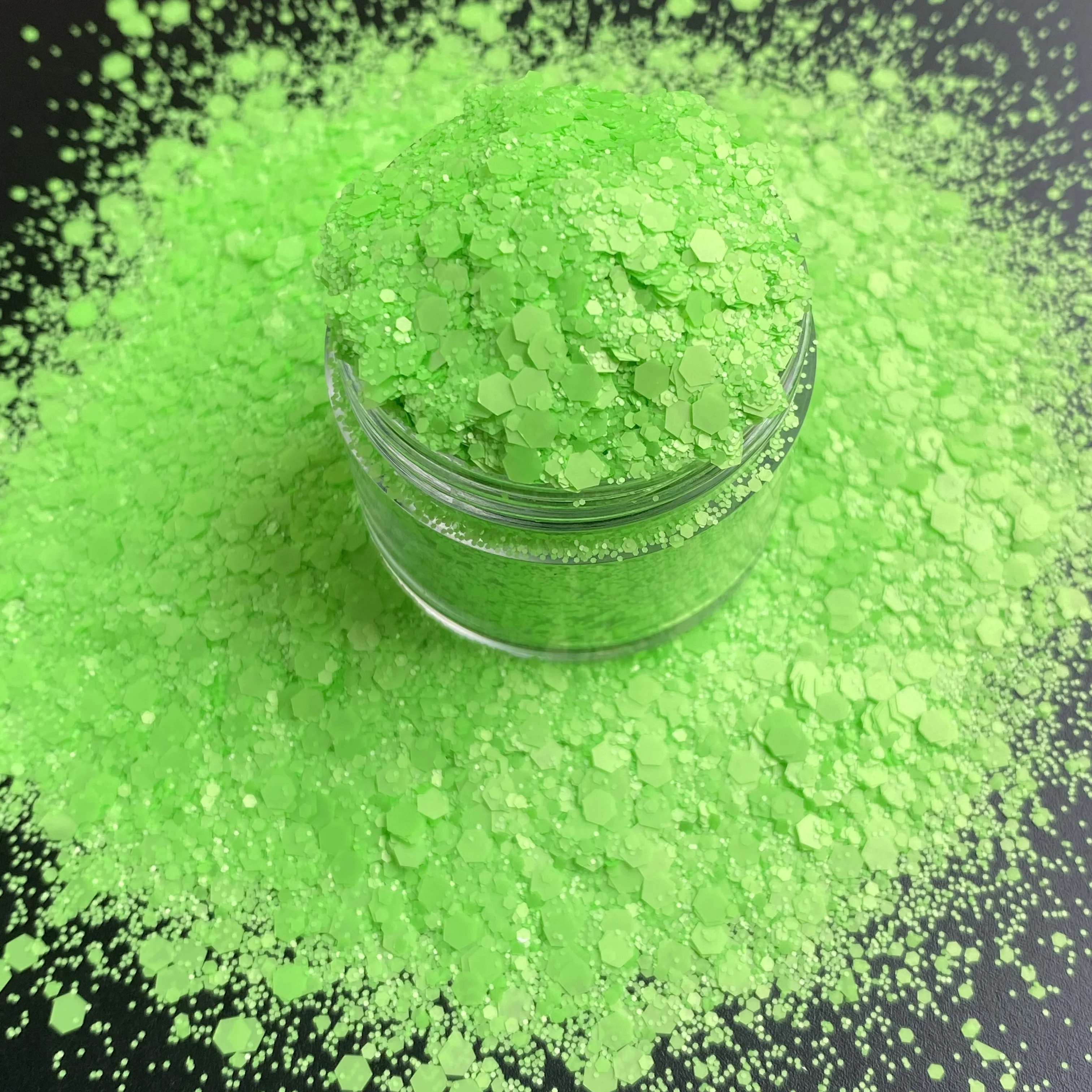 Shakers Confetti Neon Polyester Glitter Mix Nail Art Snow Global Tumblers 2oz (57g) Nail Powder Nail Glitter Nail Decoration Nail Decorations