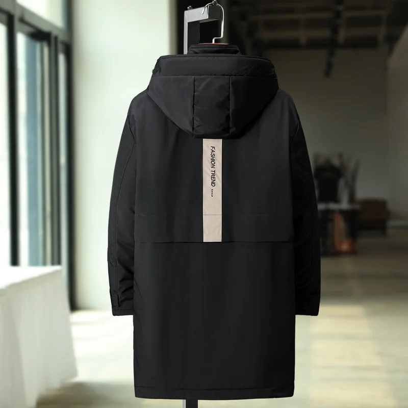 ZOZOWANG High Quality Fashion Puffer Jacket Men Winter Warm Long Parkas Coat Thicken Warm 9XL Down Cotton Padded Clothes Outwear