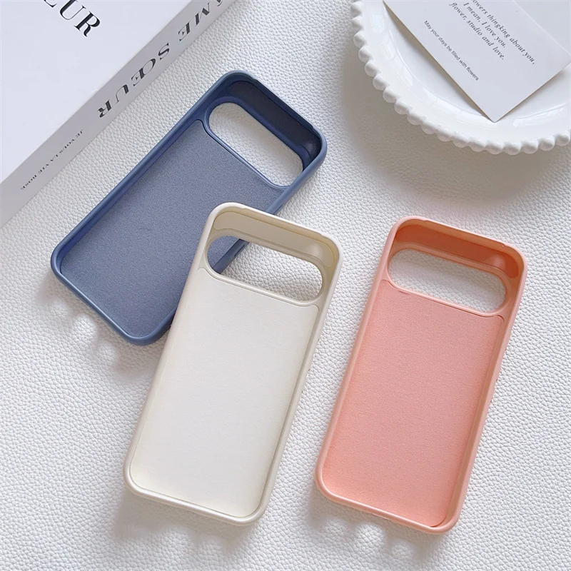 Fashion Liquid Silicone Case for Google Pixel 6-10 Pro 9 XL 7A 6A Shockproof Phone Case Bumper Soft Back Cover