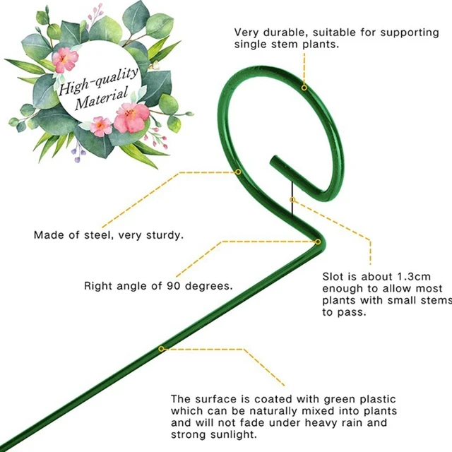 Növényi Tét Konzol Növények Rózsa Virágok Zöldségek Szőlőmászó Rúd Állvány Otthoni Kerti Mezőgazdasági Ültetés Felfelé Nőnek - Image 4