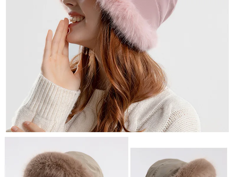 Women Polyester 55-60cm Head Circumference New In Bob Warm Beanie Bucket Hats Plush Brim Caps 10 S1427aaacf9dd4555b9a3c7babbdf7de0Z