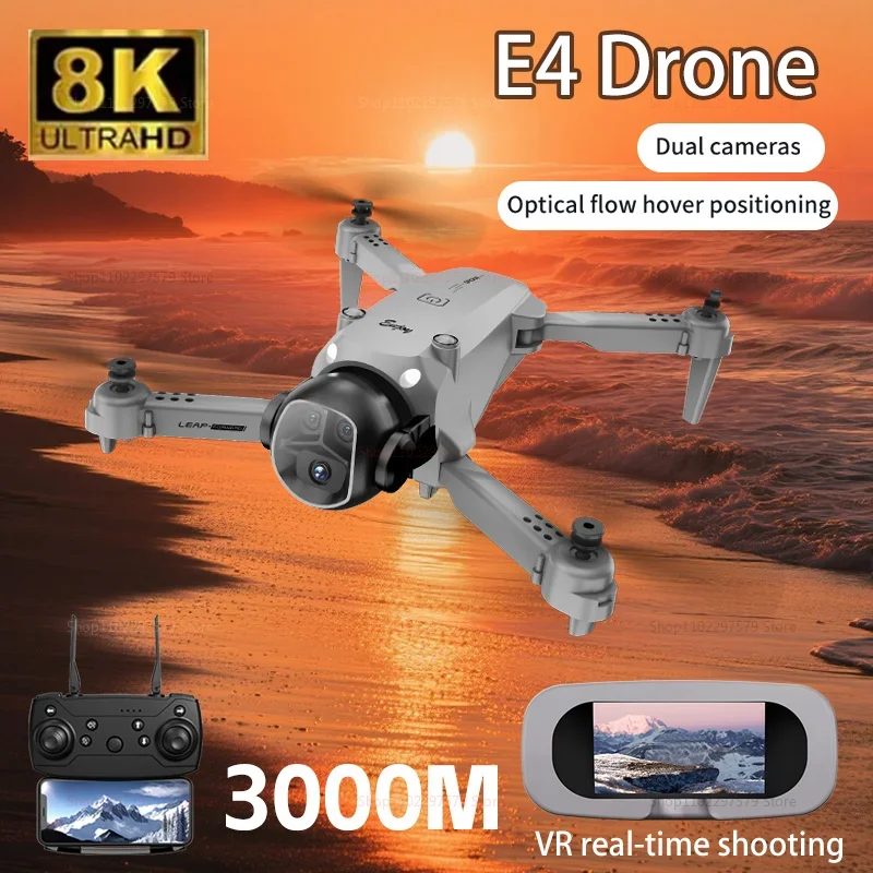Drone Pliable 8K avec Double Caméra et VR - Micro Moteur ESC