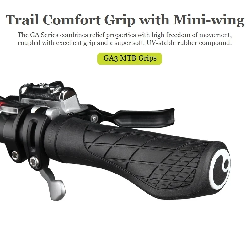 ERGON Bicycle Grips Rubber Mtb Cuffs Mount Clamp Ergonomics Non - Main Image