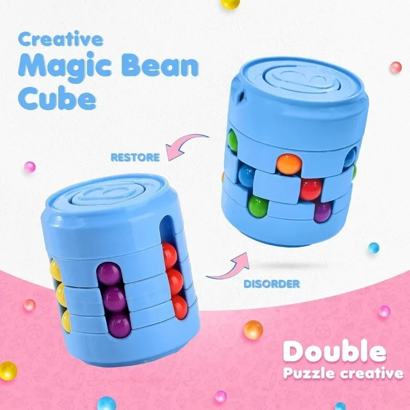 Dynamic Rotating Magic Bean Puzzle Toy - Fun Party Favor Spinner