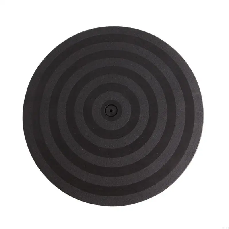 W91B Practical 8" 20cm Black Plastic Turntable Round Bonsai 360 Rotating Turntable