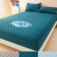 1pc 3D Air Fabric Thick Mattress Cover, 100% Waterproof Mattress Protector, Soft and Breathable Fitted Bed Sheet (No Pillowcase) 1