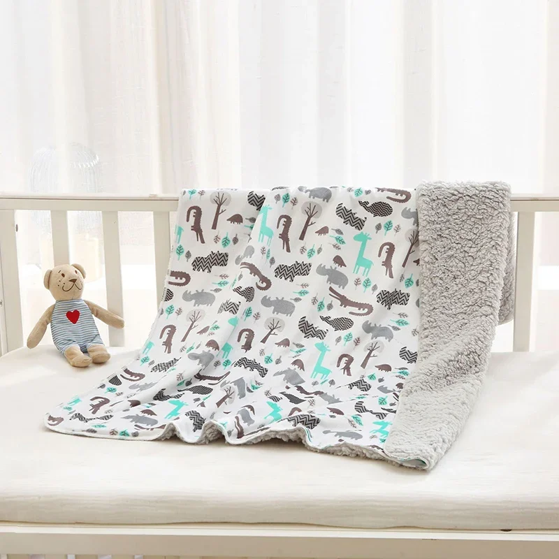 Couverture double couche super douce pour bébé garçon et fille, enveloppe ronde pour emmailloter, literie pour nouveau-né, nouveau