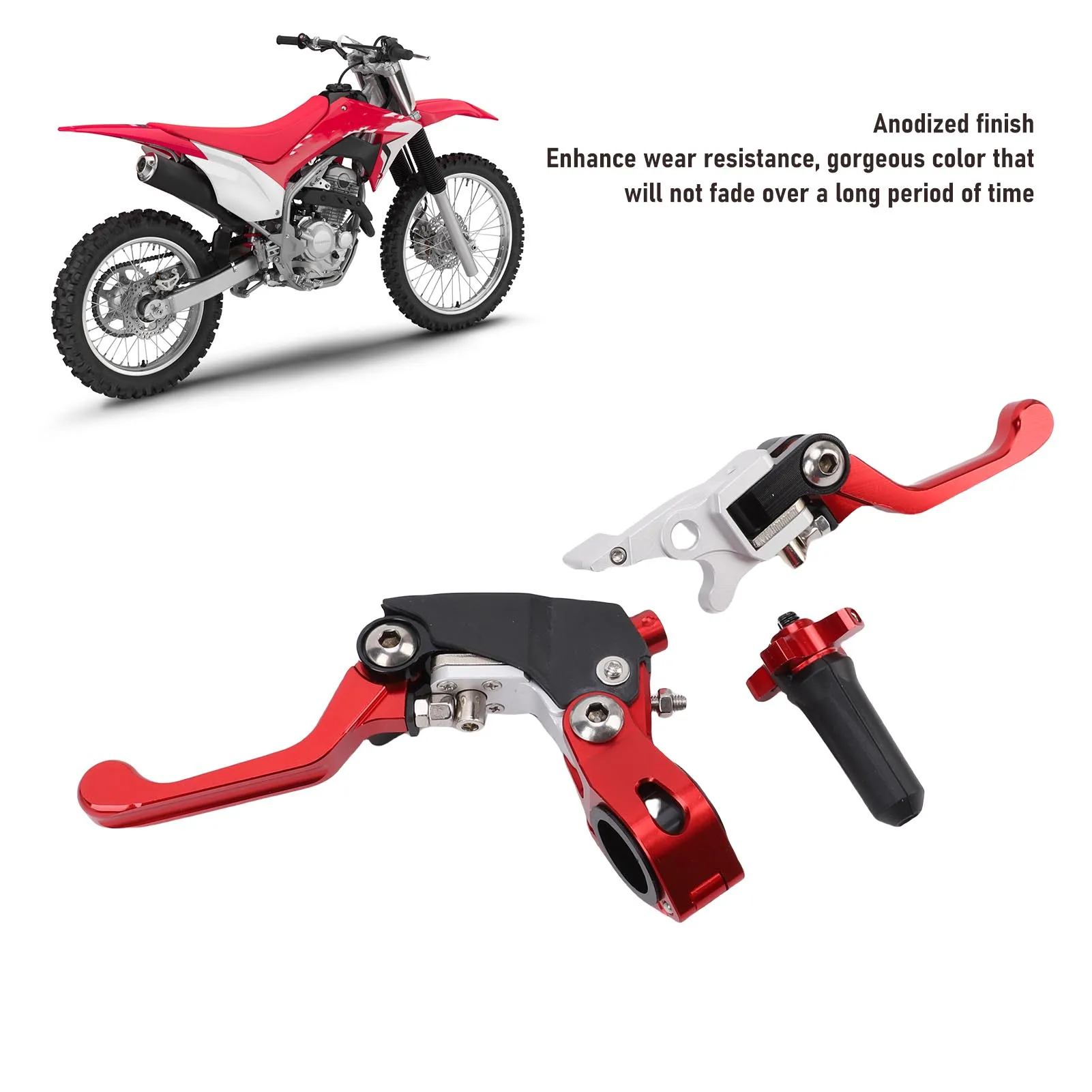Brake Lever Perch  21mm Fadeproof Sturdy Folding  Brake Lever Lightweight for ATVs Dirt Bikes Mini Bikes