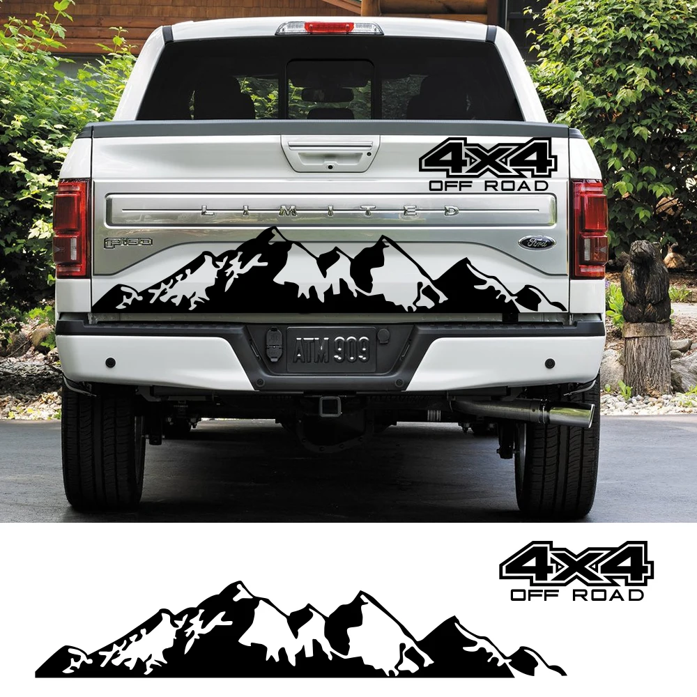 4 X4 Off Road Car Sticker Graphic Vinyl Decal Per Hilux Ford Ranger Raptor Toyota Pickup Isuzu Dma Nissan Navara Truck Parts