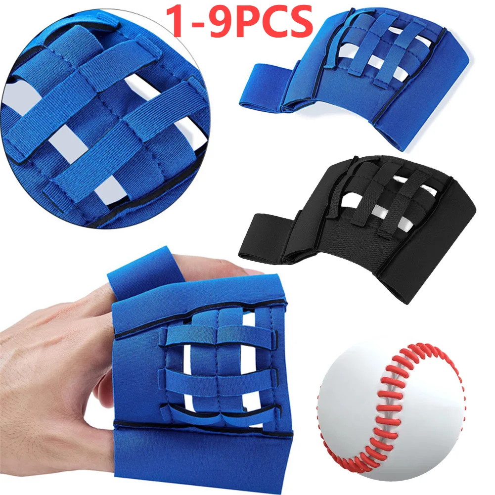 1-9pcs micro glove training baseball softball gloves for baseball softball small training two finger finger mesh gloves