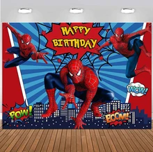  Superhero Birthday Party Decoration Avengers Balloon Spiderman Iron Man Hulk Party Supplise Banner Backdrop Baby Shower 