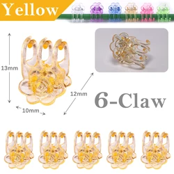 Multi-Pack 6-Color Plant Support Clips for Garden and Climbing Vines (Yellow)