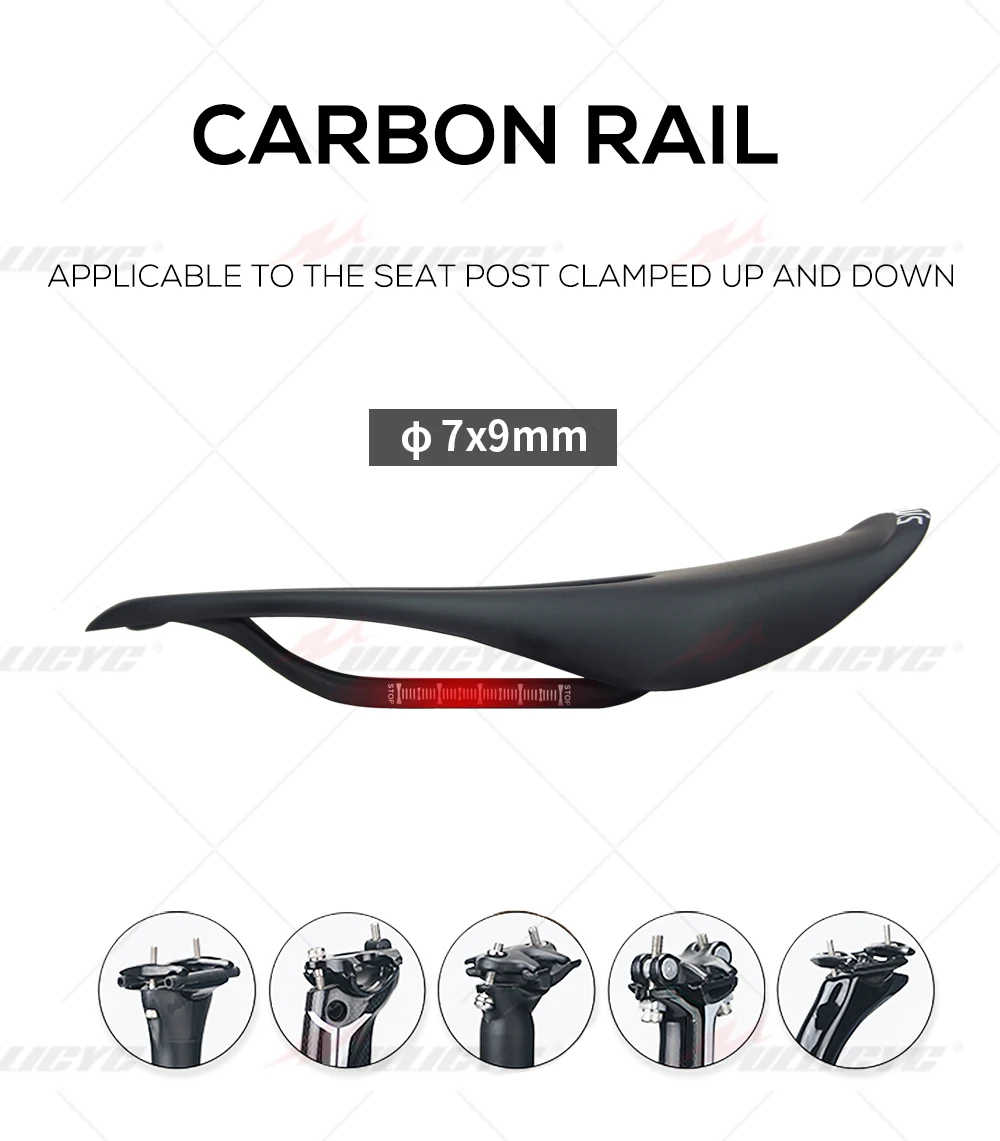 GOTOTOP Tige de Selle en Fibre de Carbone pour le Vélo de montagne (25