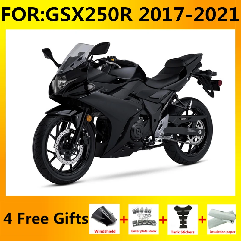 

NEW ABS Motorcycle Whole Fairing kit fit for GSX250R GSX-R 250 GSXR250 2017 2018 2019 2020 2021 full Fairings kits set black