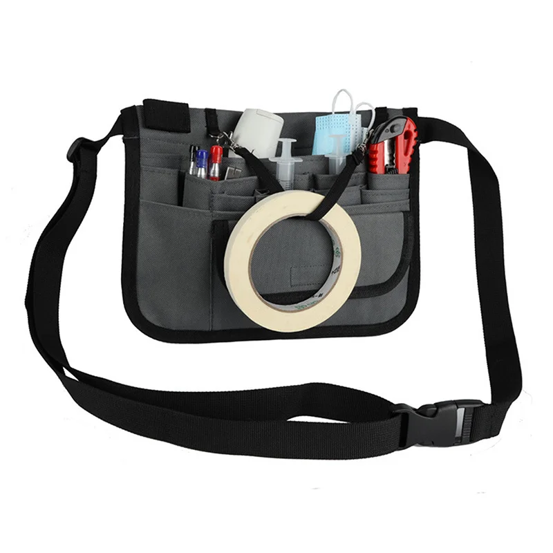 

Nurse Organizer Belt Fanny Pack 13-Pocket Waist Bag For Scissors Care Kit Tool Storage Bum Bag Unisex Nurse Apron Hip Purse