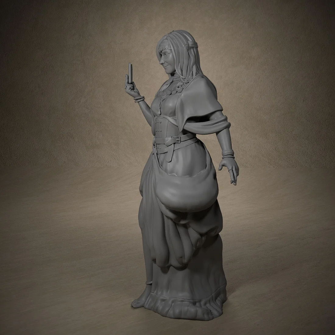 Fortune Teller Miniatures Unpainted Miniatures for DND Tabletop and Role Playing Games Room Decoration 3