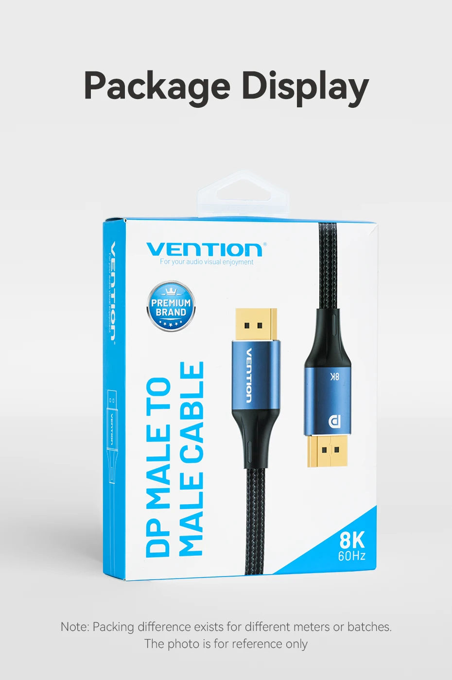 8K DisplayPort 1.4 Cable for TV 4K144Hz 32.4Gbps HDR DisplayPort to DP for PC Co