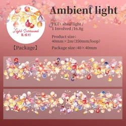 PET Tape Stickers for Creative Scrapbooking and DIY Crafts - 40mm x 2m Roll (A)