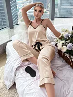 Pyjama à Bretelles et Jambes Droites pour Maison, Vêtement de Printemps et d'Été 5