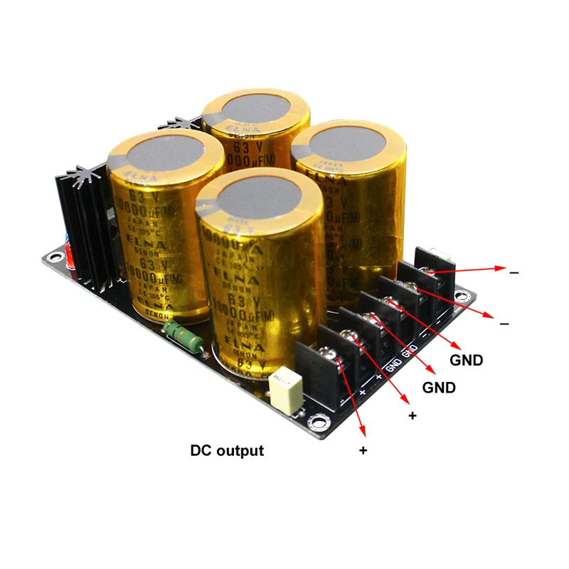 ouro-montado capacitor schottky retificador filtro placa de