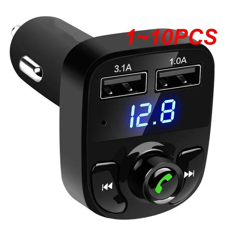 

1~10PCS Player Sleek Design High Quality Sound Screen Display Dual Charging Ports Wireless Convenience Usb Charger With Monitor