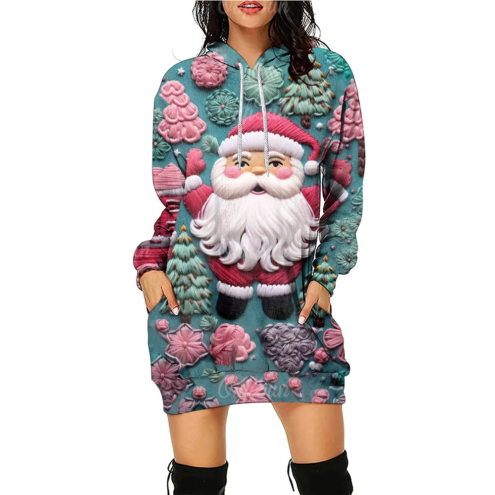 Traje De Papá Noel Para Mujer – Vestido De Terciopelo Rojo Con Capucha Y Cinturón, Ideal Para Navidad Y Cosplay