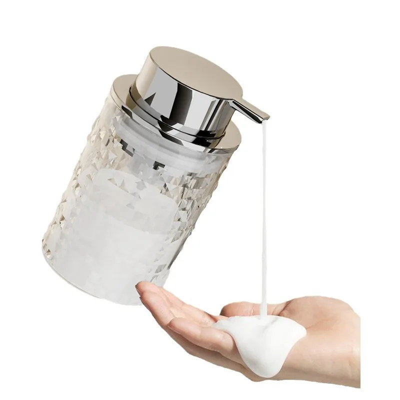 1pc Premium Foaming Soap Dispenser - Effortless Foaming Action, Durable Press-Style, Refillable & Versatile for Shampoo, Shower