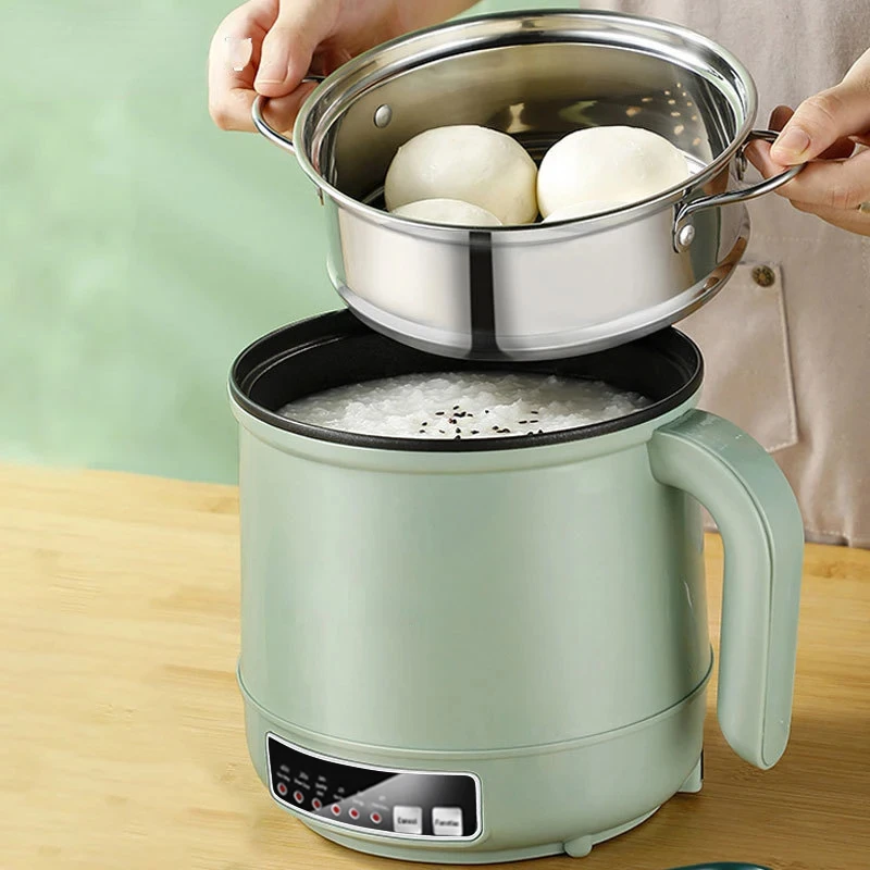 For Cooker Single Double Layer 220V Multi Cooker Non-Stick Smart Mechanical MultiCooker Steamed Rice Pot For  EU 3